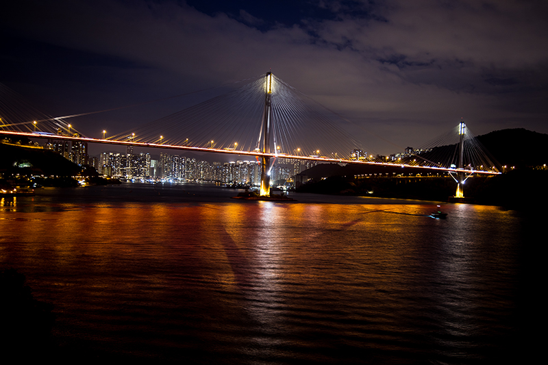 香港青馬大橋夜景