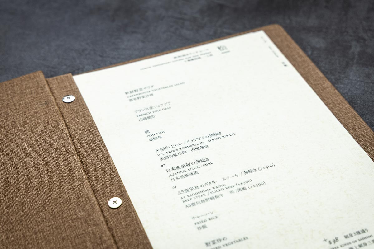 menu cover book 9